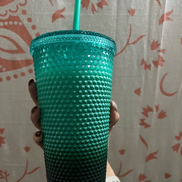 NWT! STARBUCKS mint Gradient studded tumbler set + keychain/ornament (3) - Picture 8 of 11